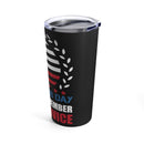 On This Veterans Day: Remembering the Service 20oz Military Design Tumbler - Black Background