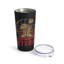 Vietnam Veteran Tribute: 20oz Black Military Design Tumbler for Your Patriotic Refreshments