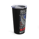 Uncompromising Values: 20oz Military Design Tumbler, Celebrating Faith, Family, Guns, Flag, Country, and Liberty