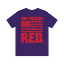 Red Friday Warrior: Military Design T-Shirt - On Friday We Wear Red