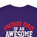 Pride and Patriotism: 'Proud Dad of an Awesome Soldier - US Army' Military Design T-Shirt