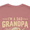 Fearless Patriarch: 'I'm a Dad, Grandpa, and a Veteran - Nothing Scares Me' Military Design T-Shirt