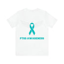 Spreading Wings of Awareness: PTSD Awareness Eagle Design Cotton T-Shirt