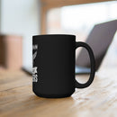 Brotherhood of Heroes: 15oz Military Design Black Mug - Expressing Gratitude to Fellow Veterans