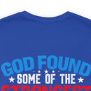 Resilient and Honorable: Military Design T-Shirt - 'God Found Some of the Strongest Women and Made Them Veterans
