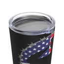 Appreciation and Respect: 20oz Black Military Design Tumbler - Thank You, Veterans