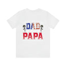 Military-Inspired 'I Have Two Titles - Dad and Papa and I Rock Them Both' Graphic Print T-Shirt