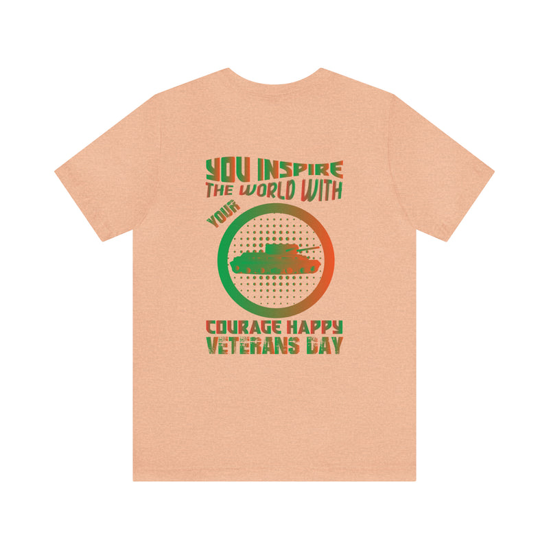 Courage Unleashed: Military Design T-Shirt - Inspire the World on Veterans Day