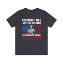 Underestimate No More: Military Design T-Shirt - U.S. Veteran, Proving Age Doesn't Define Valor