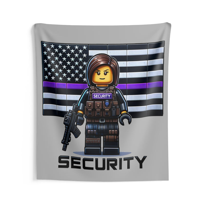 Block Security Female Thin Purple Line Security