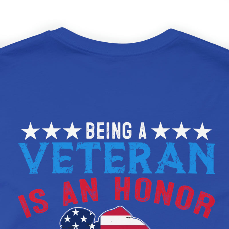 Honored Veteran, Priceless Grandpa: Military Design T-Shirt Celebrating Legacy