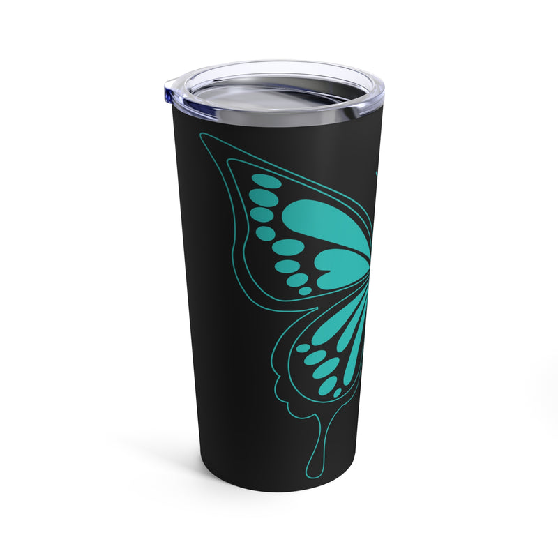 Empowering Resilience: I Am the Storm - PTSD Awareness Butterfly 20oz Tumbler