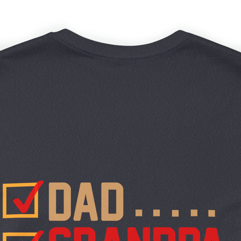 Dad, Grandpa, Veteran: Military Design T-Shirt Celebrating Family Heroes!