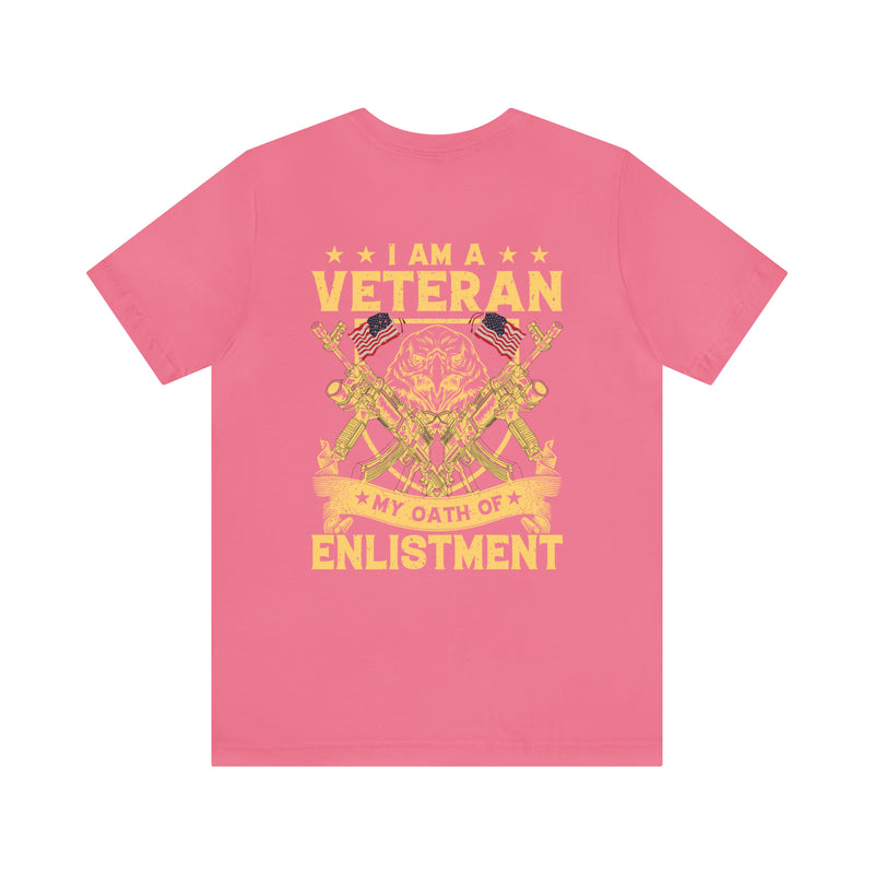 Unisex Military-Styled 'I Am A Veteran: My Oath of Enlistment' Commemorative T-Shirt