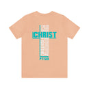 Soft cotton and quality print With Christ Fighting PTSD Awareness T-Shirt