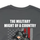 Mighty Reflection: 'The Military Might Represents National Strength' Military Design T-Shirt