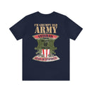 Sarcastic Veteran: Military Design T-Shirt - 'I'm a Grumpy Old Army Veteran - My Level of Sarcasm Depends on Your Level of Stupidity