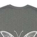 Butterfly Wings of Hope: Spreading PTSD Awareness with our Text Design T-Shirt