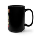 Patriotic Tribute: 15oz Military Design Black Mug - Honor the Sacrifice of Veterans