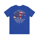 Saluting Sacrifice: Thank You to All Who Defend the Flag Military T-Shirt