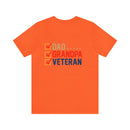 Dad, Grandpa, Veteran: Military Design T-Shirt Celebrating Family Heroes!