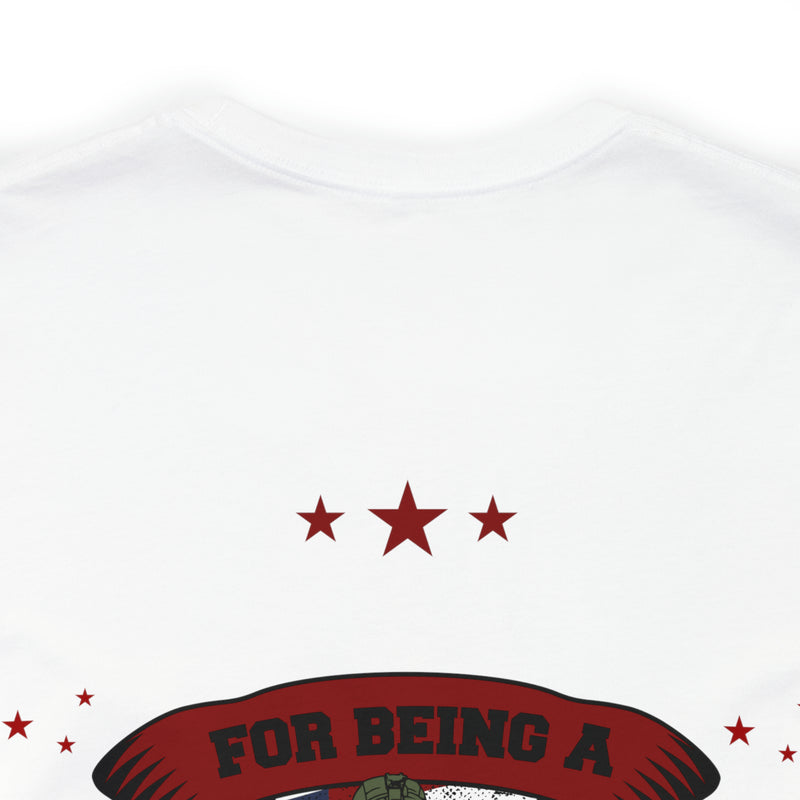 Proudly Unapologetic: 'Never Apologize for Being a Veteran' Military Design T-Shirt