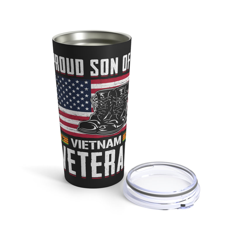 Proud Son of a Vietnam Veteran - 20oz Military Design Tumbler in Black