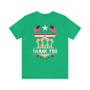 Thank You: Military Design T-Shirt Expressing Gratitude and Support