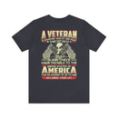 Blank Check for Freedom: Military Design T-Shirt Honoring the Sacrifice of Veterans