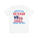 USA-Made Valor: Military Design T-Shirt - American Veteran, Serving with Honor