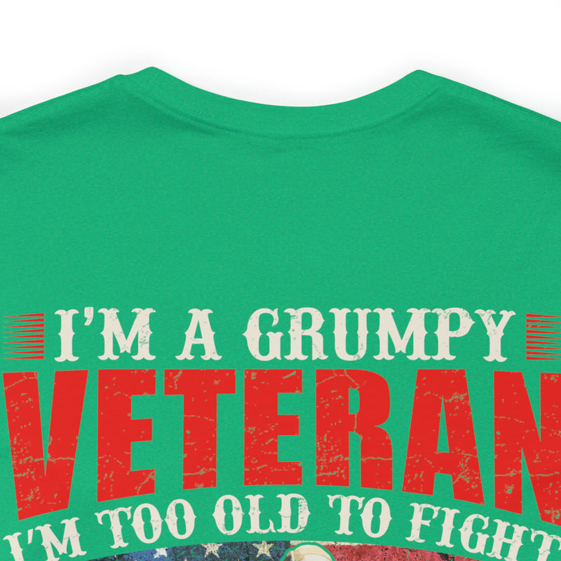 Grumpy Veteran: Military Design T-Shirt - Experience, Tenacity, and No-Nonsense Attitude