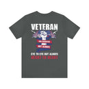 Heart to Heart: Veteran and Daughter Military Design T-Shirt Celebrating Unbreakable Bonds