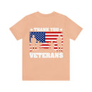 Gratitude and Respect: 'Thank You, Veterans' Military Design T-Shirt