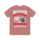 Beginners Know Rules, Veterans Know Exceptions Military Design T-Shirt