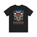 Unyielding Oath: Military-Inspired 'Proud Dad & Veteran' T-Shirt - Embodying an Everlasting Enlistment Pledge