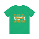 Respect, Honor & Gratitude: Thank You, Veterans" Military Design T-Shirt
