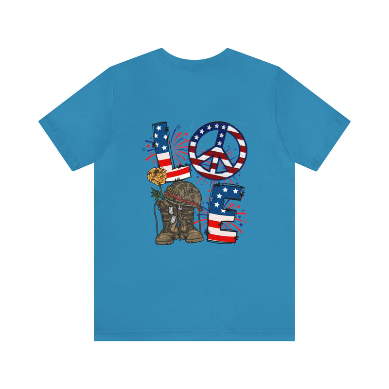 Love & Loyalty: Military Design T-Shirt - Wear Your Heart on Your Sleeve!