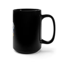 Double Flag Coast Guard: Military-Designed 15oz Black Mug for the Guardians of Our Coasts