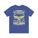 Unwavering Patriotism: Veteran Don't Think I Won't Suit Up Again Military Design T-Shirt Defending Our Flag Against Terrorism