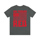 Red Friday Warrior: Military Design T-Shirt - On Friday We Wear Red