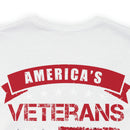 America's Veterans: Honoring Those Who Served with Military Design T-Shirt