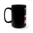 Veteran's Valor: 15oz Military Design Black Mug - I Served for Your Freedom