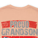 Proud Grandpa: Military Design T-Shirt Celebrating Generations of Service