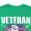 Heart to Heart: Veteran and Daughter Military Design T-Shirt Celebrating Unbreakable Bonds