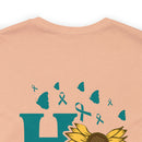 Radiating Hope: PTSD Design T-Shirt Spreading Awareness and Encouragement