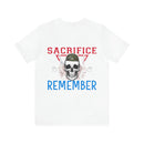 Respectful Tribute: Military Design T-Shirt - 'Honor the Sacrifice, Remember the Service