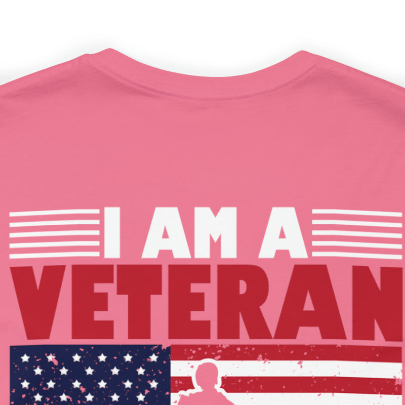 Defending Freedom: Military Design T-Shirt - 'I Am a Veteran - I Served So You Could Take a Knee