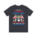 Patriotic Allegiance: Military Design T-Shirt - 'I Am a U.S. Veteran - Believer in God, Family, and Country - Proudly Saluting My Flag'