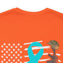 Patriotic Military PTSD Awareness: Support Our Heroes T-Shirt