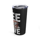 Land of the Free: 20oz Military Design Tumbler - Black Background Edition